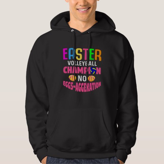 Easter Volleyball Bunny Rabbit Beachvolleyball Hoodie (Voorkant)