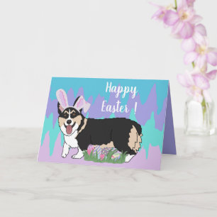 Easter Welsh Corgi Kaart