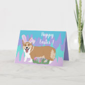Easter Welsh Corgi Kaart (Voorkant)