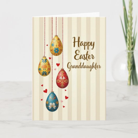 Easter Wishes Granddaughter Card Kaart (Voorkant)