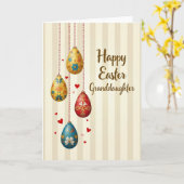 Easter Wishes Granddaughter Card Kaart (Gele Bloem)