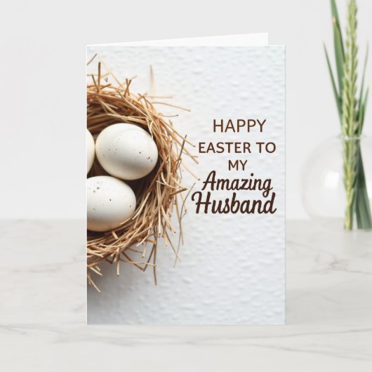 Easter Wishes Husband Card Kaart (Voorkant)