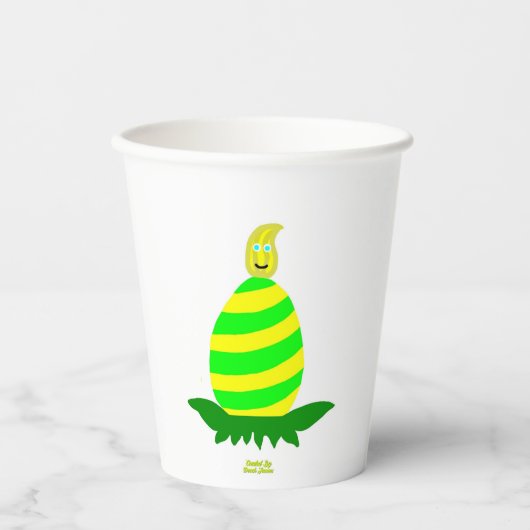 Easter Wishes Paper Cups Papieren Bekers (Voorkant)