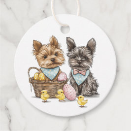 Easter Yorkshire Terrier honden Bedankjes Labels