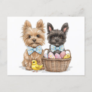 Easter Yorkshire Terrier honden Briefkaart