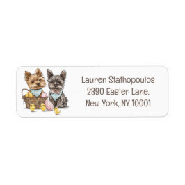 Easter Yorkshire Terrier honden Etiket