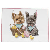 Easter Yorkshire Terrier honden Groot Cadeauzakje (Achterkant)