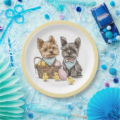 Easter Yorkshire Terrier honden Papieren Bordje (Feest)