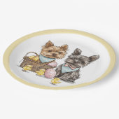 Easter Yorkshire Terrier honden Papieren Bordje (Gekanteld)
