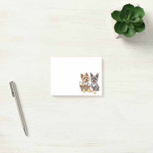 Easter Yorkshire Terrier honden Post-it® Notes (Kantoor)