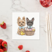 Easter Yorkshire Terrier honden Servet (Insitu)