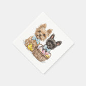Easter Yorkshire Terrier honden Servet (Hoek)