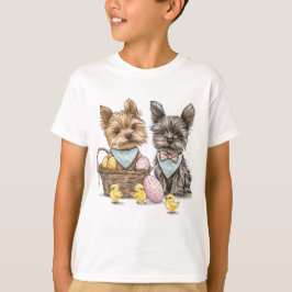 Easter Yorkshire Terrier honden T-shirt