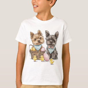 Easter Yorkshire Terrier honden T-shirt