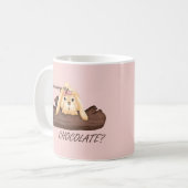 Easter zei iemand CHOCOLADE Mok (Voorkant links)
