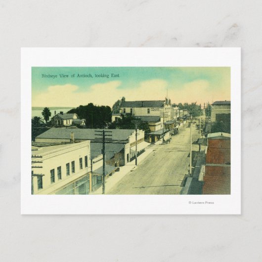 Eastern Aerial View Antioch, CA Briefkaart (Voorkant)