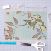 EASTERN AFDRUKKING VAN VOGELS OP KANCHTEKENpapier Tissuepapier (Craft)