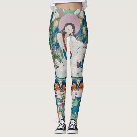 EASTERN ART PRINED Leggings (Voorkant)