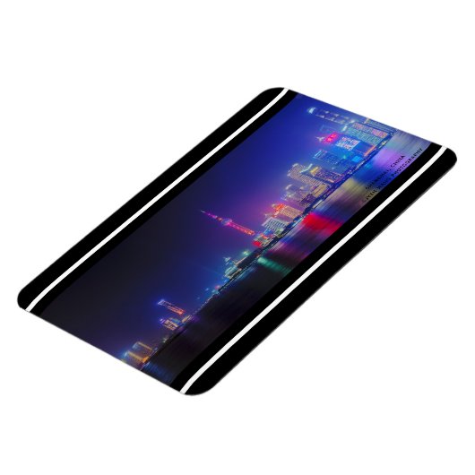 © Eastern Bank of Huangpu River, Shanghai, China Magneet (Linkerzijde)