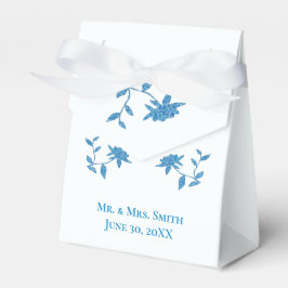 Eastern Blue Pelorous Floral Label Bedankdoosjes