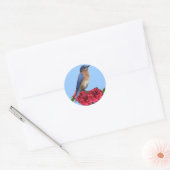 Eastern Bluebird Camellia Sticker (Envelop)