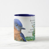 Eastern Bluebird Coffee Mok Matthew 6:26 (Midden)