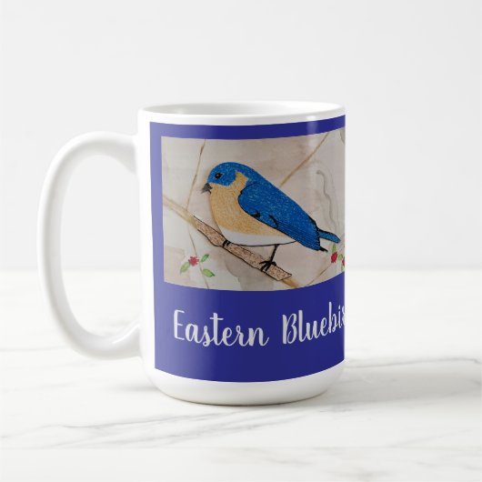 Eastern Bluebird Deep Blue Koffiemok (Links)