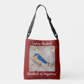 Eastern Bluebird Deep Red Crossbody Tas (Achterkant)