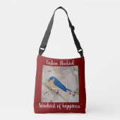 Eastern Bluebird Deep Red Crossbody Tas (Voorkant)