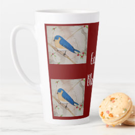 Eastern Bluebird Deep Red Latte Mok