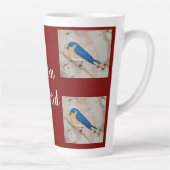 Eastern Bluebird Deep Red Latte Mok (Rechts)