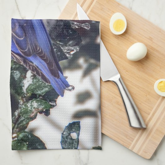 Eastern Bluebird Kitchen Towel Theedoek (Quarter Fold)