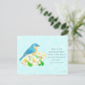 Eastern Bluebird - My Amazing Good Fortune Briefkaart (Staand voorkant)