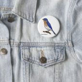 EASTERN BLUEBIRD RONDE BUTTON 5,7 CM (In situ)