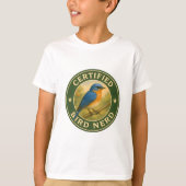 Eastern Bluebird Vintage Badge T-shirt (Voorkant)