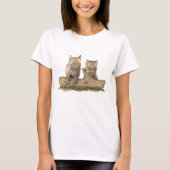 Eastern Bobcat Kittens T-shirt (Voorkant)