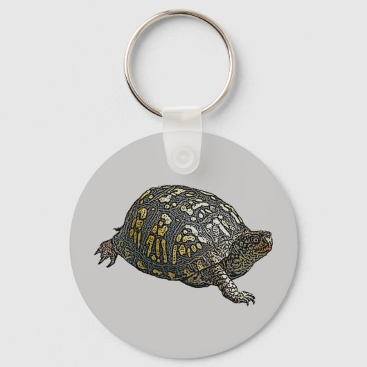 Eastern Box Turtle Coordinating Items Sleutelhanger (Voorkant)