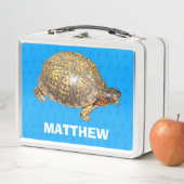 Eastern Box Turtle Foto gepersonaliseerd (In situ)