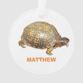 Eastern Box Turtle Foto gepersonaliseerd Ornament