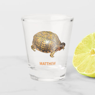 Eastern Box Turtle Foto gepersonaliseerd Shot Glas