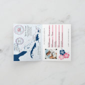 Eastern Caribbean Cruise Passport Roze en Marine (Binnen)