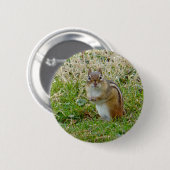 Eastern Chipmunk Ronde Button 5,7 Cm (Voorkant /achterkant)