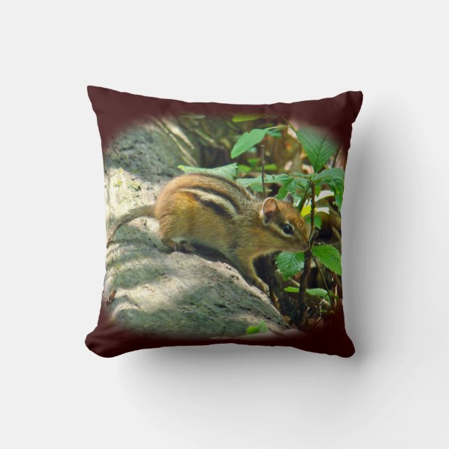 Eastern Chipmunk - Tamias Kussen (Voorkant)