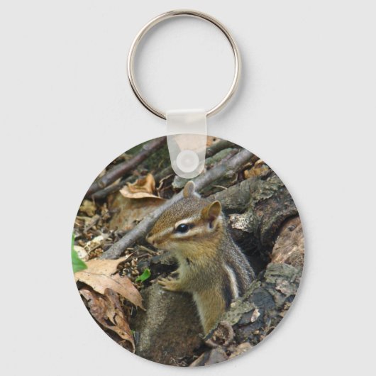 Eastern Chipmunk - Tamias striatus Sleutelhanger (Voorkant)