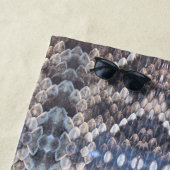 Eastern Diamondback Rattlesnake Skin Design  Strandlaken (In situ)