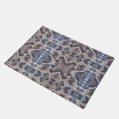Eastern Diamondback Rattlesnake Skin Doormat Deurmat (Schuin)