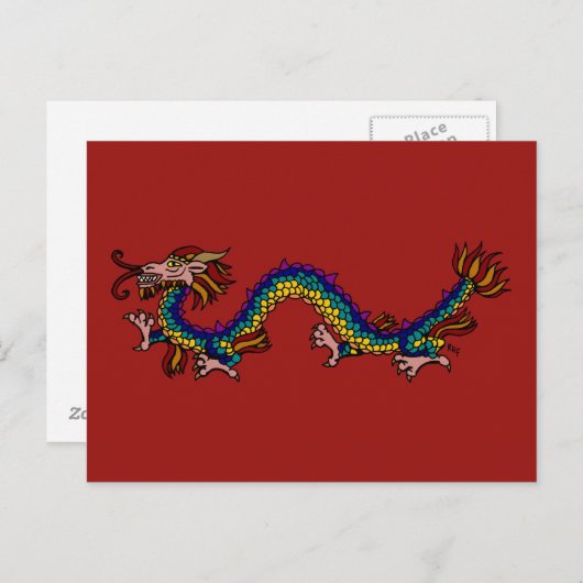 Eastern Dragon Briefkaart (Voorkant / Achterkant)