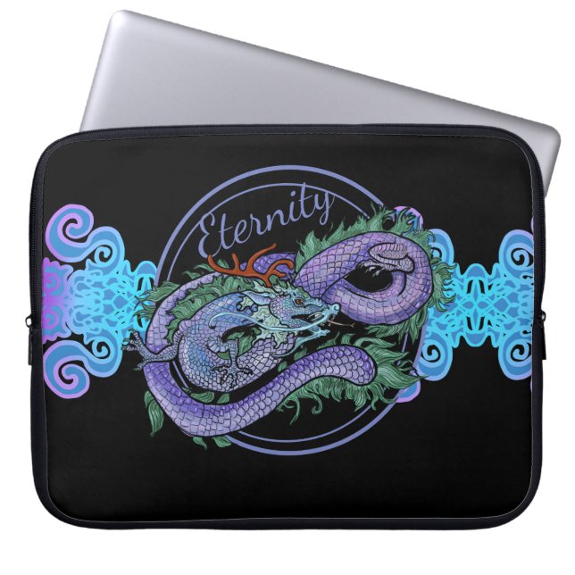 Eastern Dragon Eternity Laptop Sleeve (Voorkant)