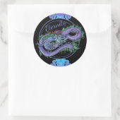 Eastern Dragon Eternity Ronde Sticker (Tas)