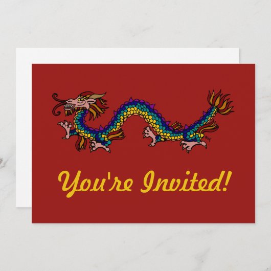 Eastern Dragon Kaart (Voorkant / Achterkant)